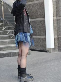 ACDC RAG Asymmetrical Spider Skirt Discount