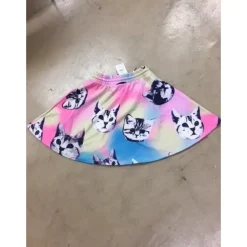 Bottoms>ACDC RAG Marble Cat Flared Skirt