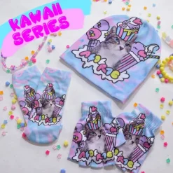 ACDC RAG Pastel Cat Socks Best