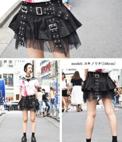 Bottoms>ACDC RAG Pleated Mini Skirt