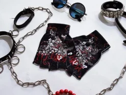 Jewelry & Hair Accessories>ACDC RAG Punk Samurai Fingerless Gloves