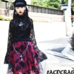 ACDC RAG Skull Long Skirt Sale