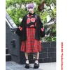Bottoms>ACDC RAG Tartan Checkered Pleated Skirt