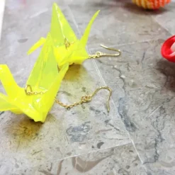 aller au lit Origami Crane Colored Earrings Discount