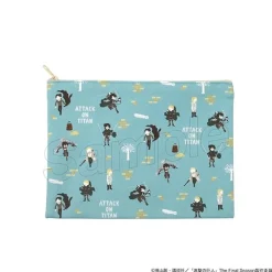 Pouches & Other Cases>Attack on Titan Yuru Pallet Flat Pouch