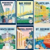 Banana Fish NYC Postcard Set Discount
