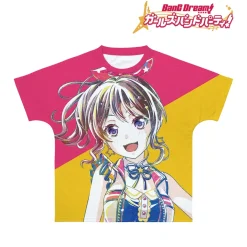 Tops>BanG Dream! Girls Band Party! Saya Yamabuki Ani-Art Unisex Full Graphic T-Shirt Vol. 4