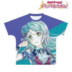 Tops>BanG Dream! Girls Band Party! Sayo Hikawa Ani-Art Unisex Full Graphic T-Shirt Vol. 4