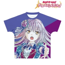 BanG Dream! Girls Band Party! Yukina Minato Ani-Art Unisex Full Graphic T-Shirt Vol. 4 Clearance