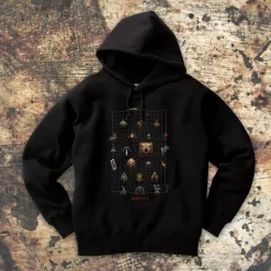 Jackets & Hoodies>BAROQUE Grotesque Pullover Hoodie