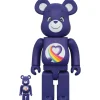 BE＠RBRICK Care Bears Rainbow Heart Bear 100％ & 400％ Clearance