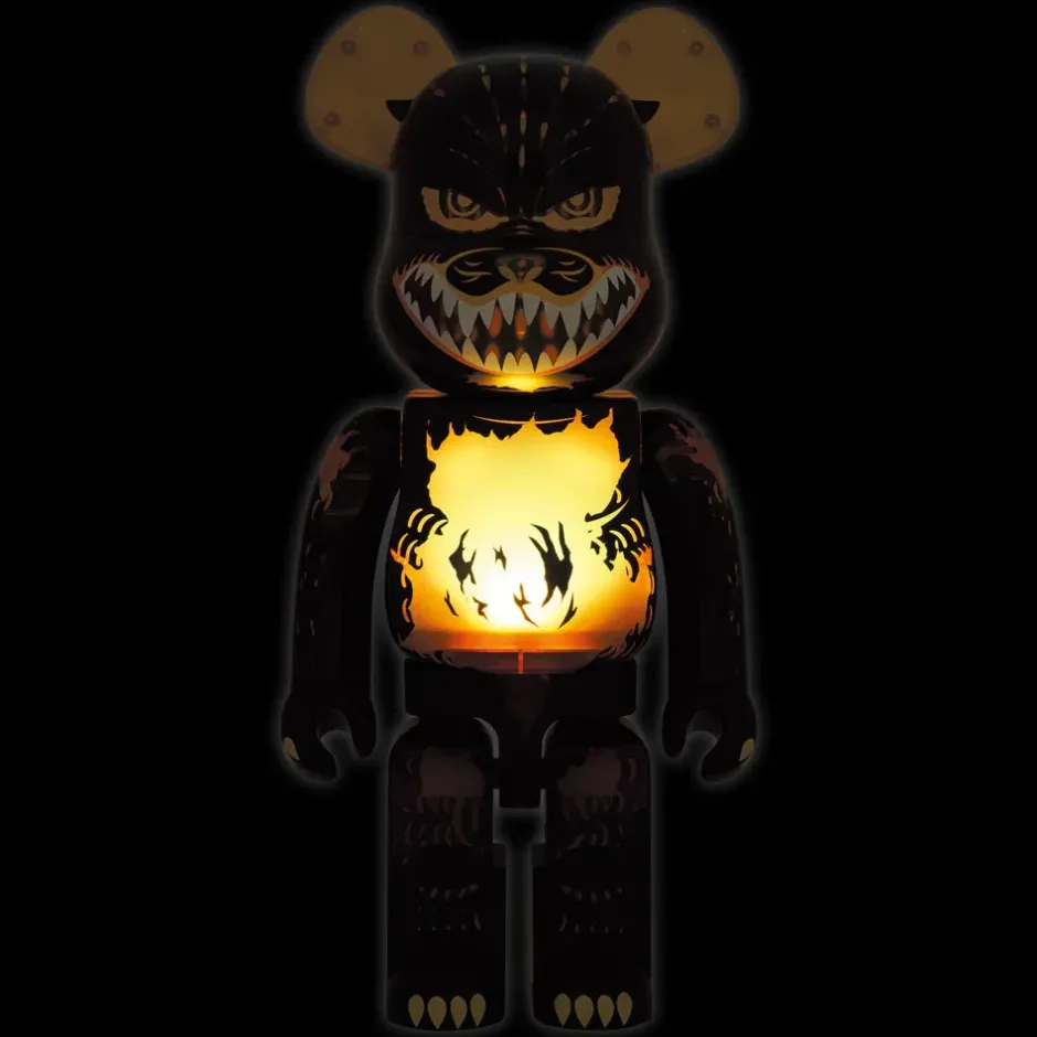 Be@Rbrick>BE@RBRICK Godzilla vs. Destoroyah Meltdown Godzilla: Clear Yellow Ver. 1000%