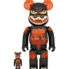 BE@RBRICK Godzilla vs. Destoroyah Meltdown Godzilla: Clear Orange Ver. 100％ & 400％ Outlet