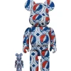 BE@RBRICK Grateful Dead Steal Your Face 100％ & 400％ Best