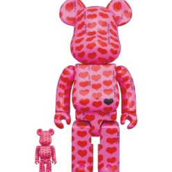 Be@Rbrick>BE＠RBRICK hide with Spread Beaver Pink Heart 100％ & 400％
