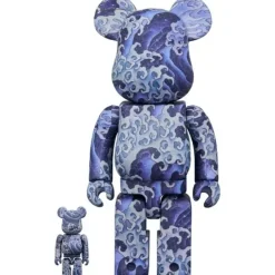 BE@RBRICK Katsushika Hokusai Uemachi Festival Stall Ceiling Painting: Onami 100% & 400% Discount