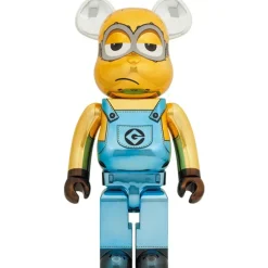 Be@Rbrick>BE＠RBRICK Minions Fever Kevin: Chrome Ver. 1000％