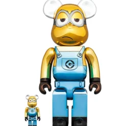 BE＠RBRICK Minions Fever Kevin: Chrome Ver. 100％ & 400％