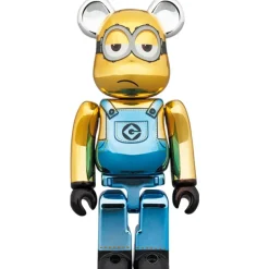 BE＠RBRICK Minions Fever Kevin: Chrome Ver. 100％ & 400％