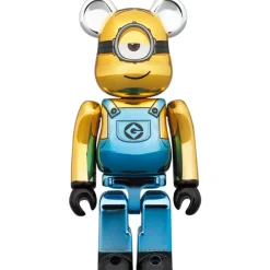 BE＠RBRICK Minions Fever Stuart: Chrome Ver. 100％ & 400％ Best