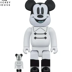 Be@Rbrick>BE＠RBRICK Nighttime Mickey 100％ & 400％