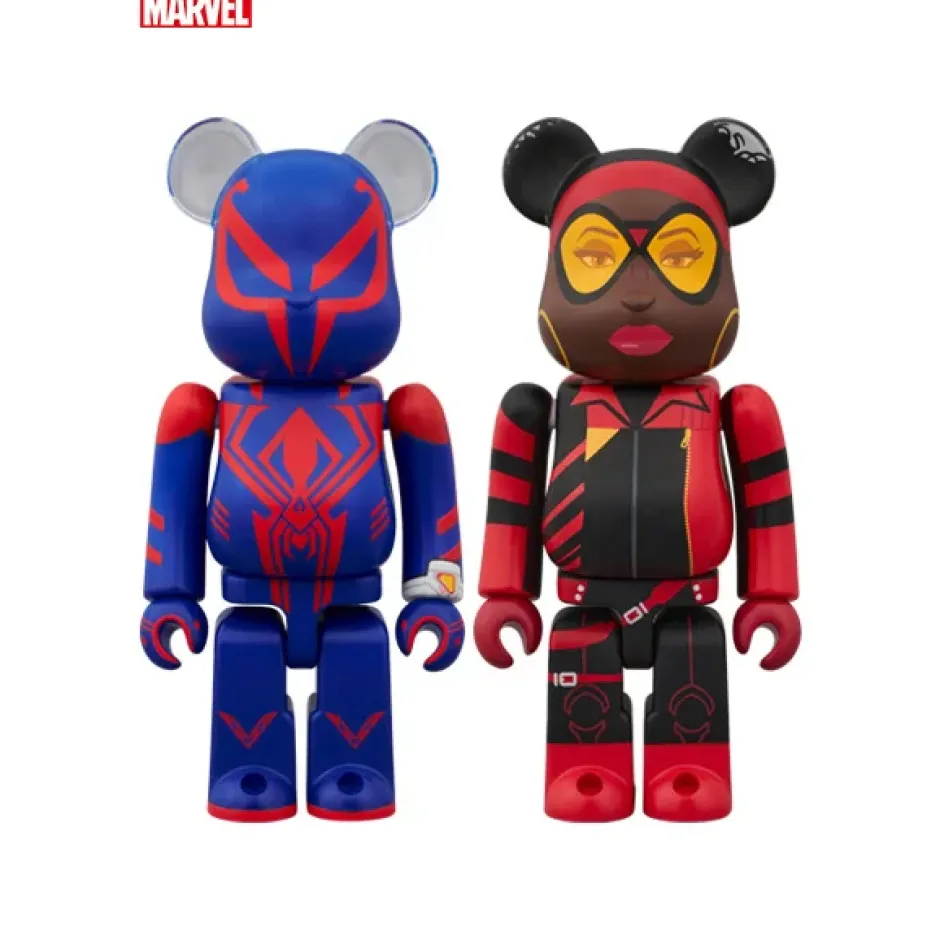 Be@Rbrick>BE@RBRICK Spider-Man: Across the Spider-Verse Spider-Man 2099 & Spider-Woman 100% 2-Pack Set