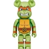 Be@Rbrick>BE@RBRICK Teenage Mutant Ninja Turtles Michelangelo Chrome Ver. 1000％