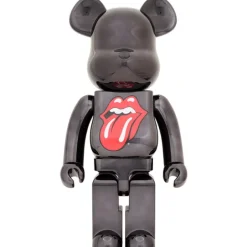 Be@Rbrick>BE@RBRICK The Rolling Stones Lips & Tongue: Black Chrome Ver. 1000%