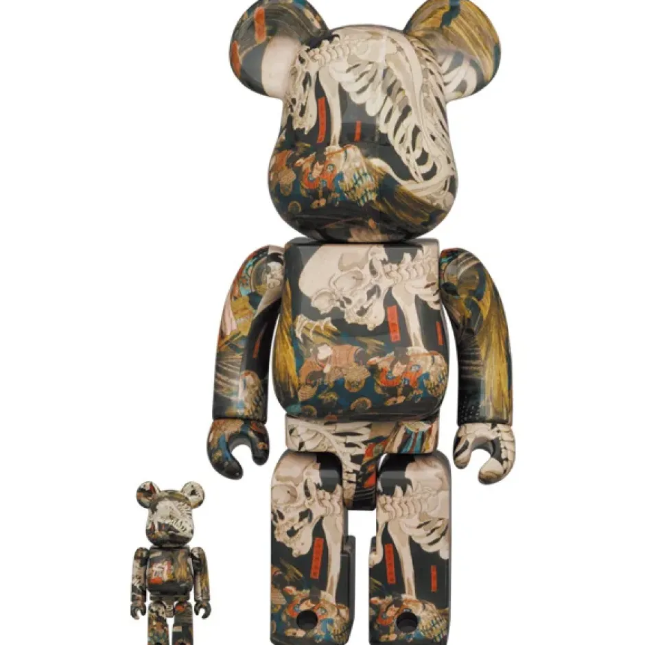 BE@RBRICK Utagawa Kuniyoshi The Haunted Old Palace at Soma 100% & 400% Set New