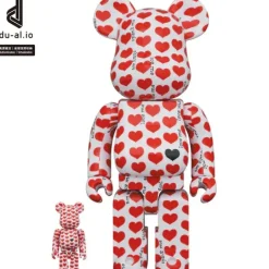 BE＠RBRICK X JAPAN / hide with Spread Beaver / zilch White Heart 100％ & 400％ Sale