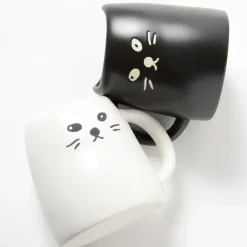 Black Cat & White Cat Pair Mugs Online