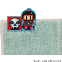 Bomberman Embroidered Patch Hand Towel Super Bomberman Black Bomber Best
