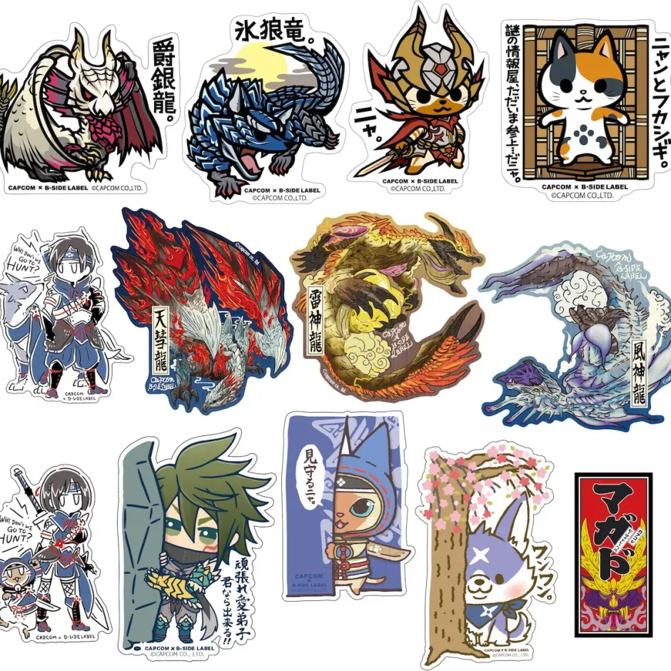 Capcom x B-Side Label Monster Hunter Sticker Collection Vol. 8 Hot