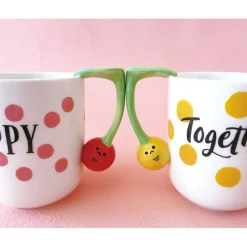 Concombre Cherry Mug Pair Set Discount