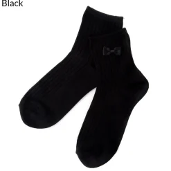 coudre un Colorful Ribbon Black Socks Sale