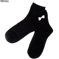 coudre un Colorful Ribbon Black Socks Sale
