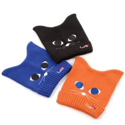 Hats & Caps>Cuelitt Nekomimi Face Pigtails Beanie
