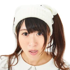 Cuelitt Nekomimi Logo Pigtails Beanie Best