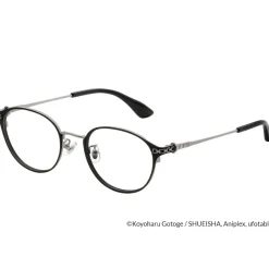 Eyewear>Demon Slayer: Kimetsu no Yaiba Collaboration Tengen Uzui Model Glass Frame w/ Original Eyeglass Case & Cleaning Cloth Set