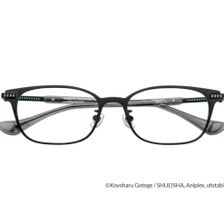 Eyewear>Demon Slayer: Kimetsu no Yaiba Collaboration Muichiro Tokito Model Glass Frame w/ Original Eyeglass Case & Cleaning Cloth Set