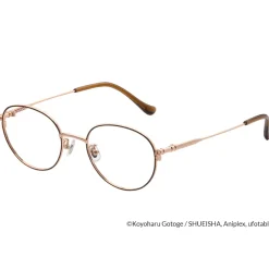 Eyewear>Demon Slayer: Kimetsu no Yaiba Collaboration Nezuko Kamado Model Glass Frame w/ Original Eyeglass Case & Cleaning Cloth Set