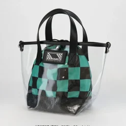 Demon Slayer: Kimetsu no Yaiba Tanjiro Kamado Clear Bag with Pouch New