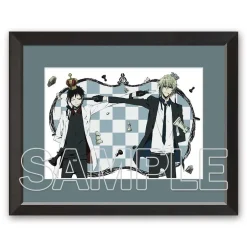 Fine Art>Durarara!!x2 20th Anniversary of the Original Light Novel A5 Chara Fine Graph Izaya Orihara vs. Shizuo Heiwajima (Chessboard) Ver.