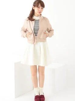 earth music&ecology Gathered Tuck Skirt