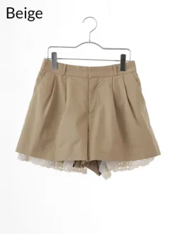 earth music&ecology Laced Hem Shorts New
