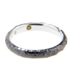 Evangelion Silver Black Moon Ring Hot