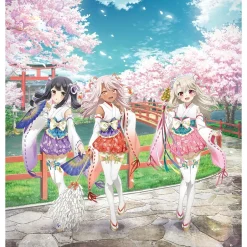 Fine Art>Fate/kaleid liner Prisma Illya: Licht - The Nameless Girl Reproduction Art Print Illya & Miyu & Chloe: Shrine Maiden Ver.