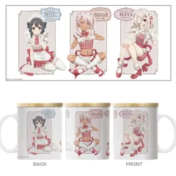 Fate/Kaleid Liner Prisma Illya: Licht - The Nameless Girl Waitress Costume Illya & Miyu & Chloe Full Color Mug w/ Lid Outlet