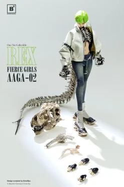 Action Figures>Fierce Girls Series Bonegirl AAGA-02 Gunner Rex 1/6 Scale Action Figure