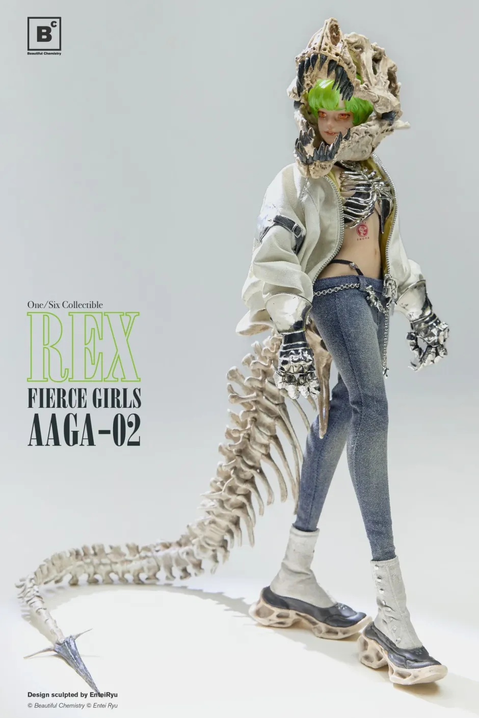Action Figures>Fierce Girls Series Bonegirl AAGA-02 Gunner Rex 1/6 Scale Action Figure